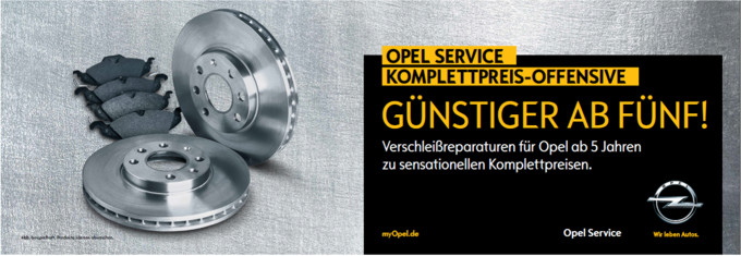 Opel Service Komplettpreis Offensive