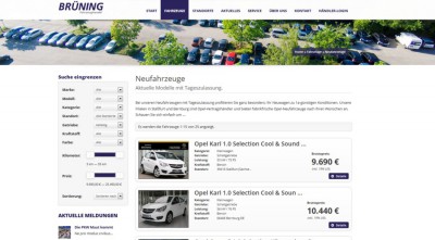 Neue Homepage KFZ Brüning